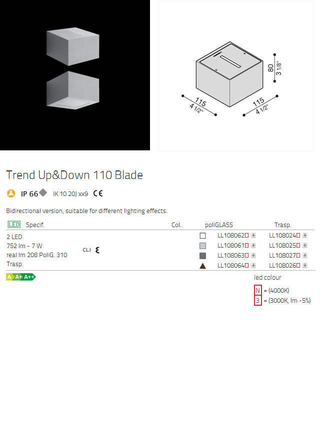 Trend Up&Down 110 Blade